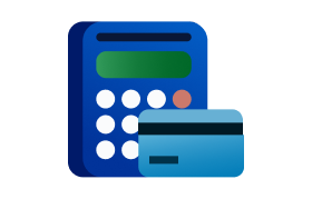 Calculator and credit card